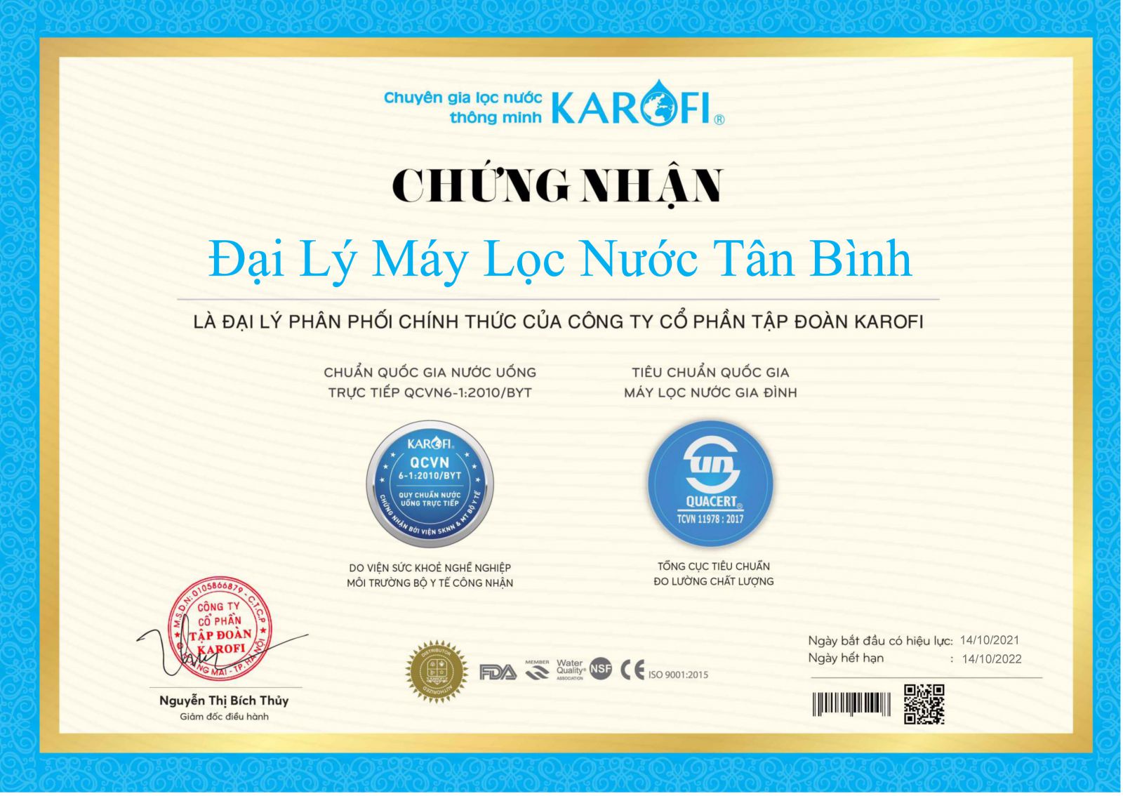 Đại lý chính thức cúa Karofi