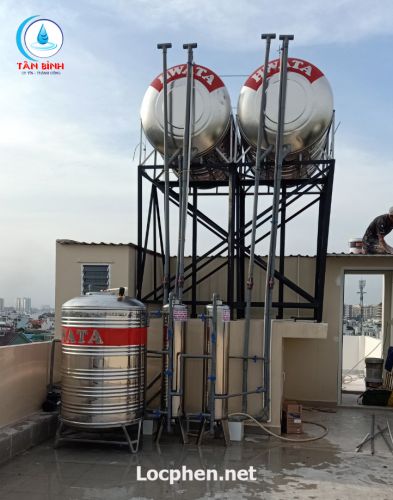  Lắp đặt bộ lọc nước inox D300 tại Phan Văn Trị, Gò Vấp
