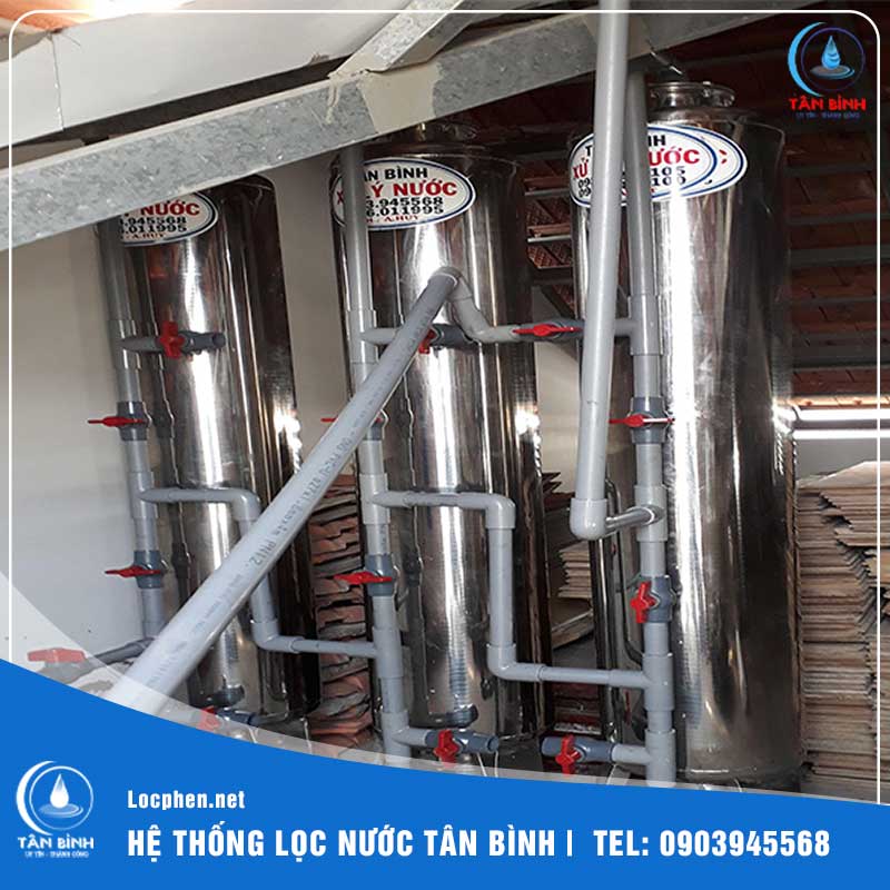 Bình lọc phèn inox 