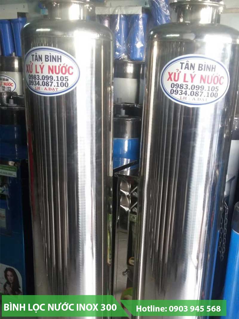Cột lọc nước inox 300mm chính hãng giá tốt nhất tại HCM