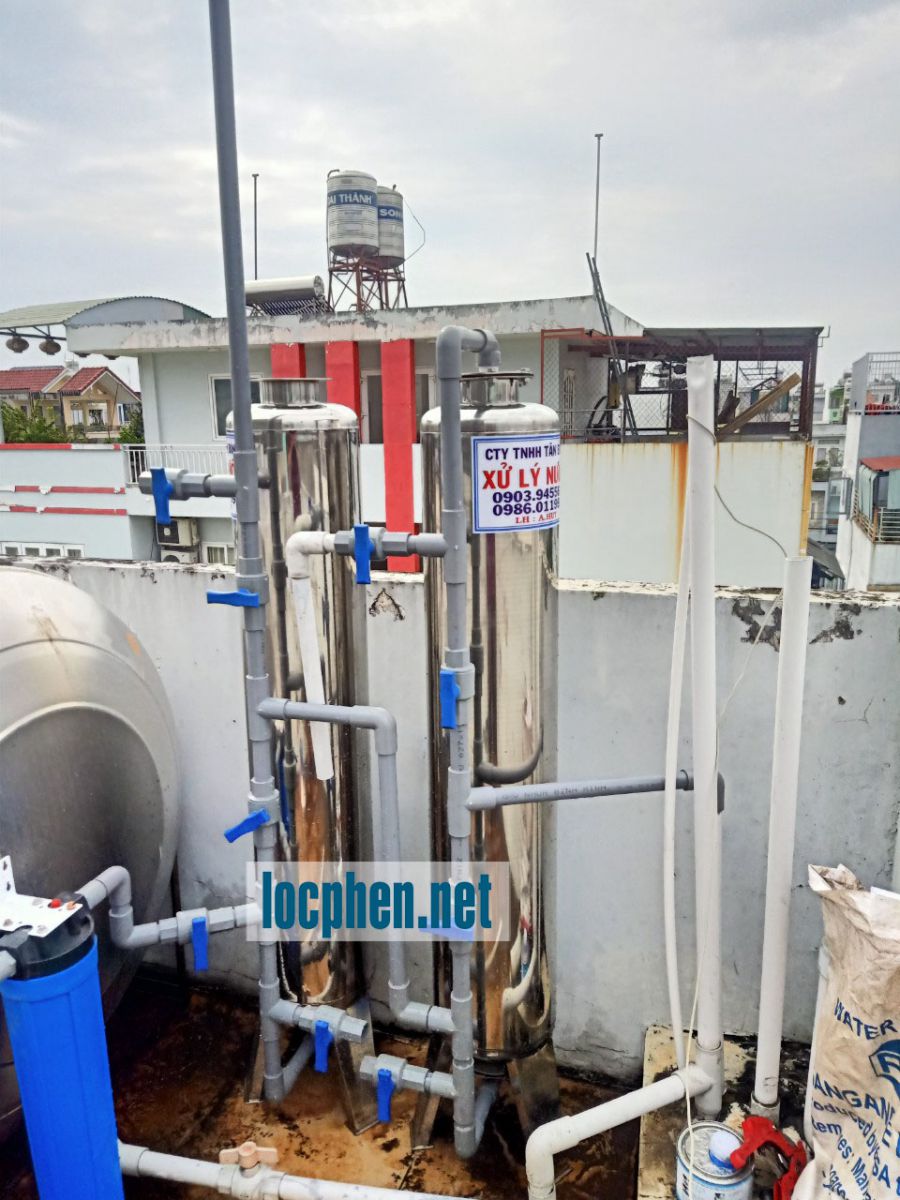 hệ thống lọc nước giếng khoan inox 220mm