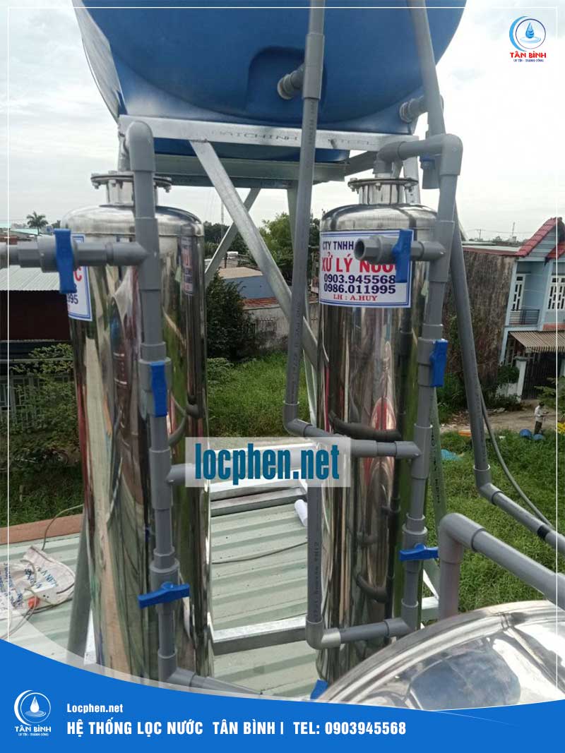 Công trình lọc nước máy quận Tân Phú