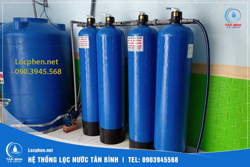 Hệ thống xử lý nước giếng khoan tại Long An