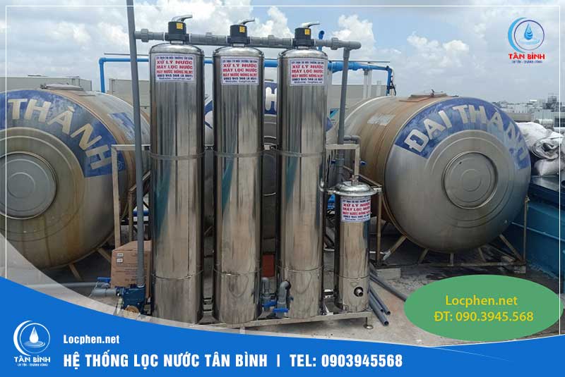 Xử lý nước giếng khoan tại quận Tân Phú