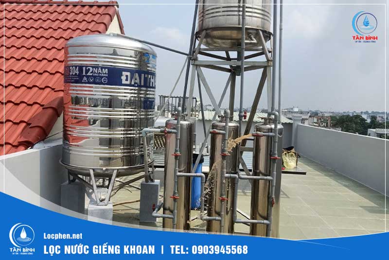 Hệ thống lọc nước giếng khoan tự chảy