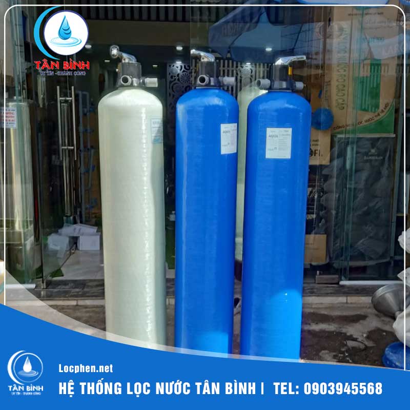 Lọc nước nhiễm sắt bằng cột lọc composite