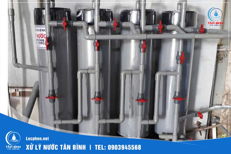 Lọc nước phèn cột nhựa PVC