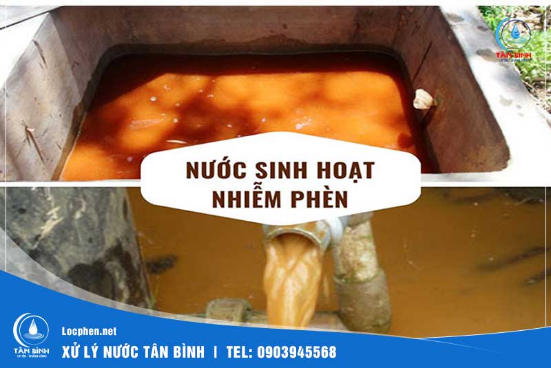 Dấu hiệu nhận biết nước nhiễm phèn