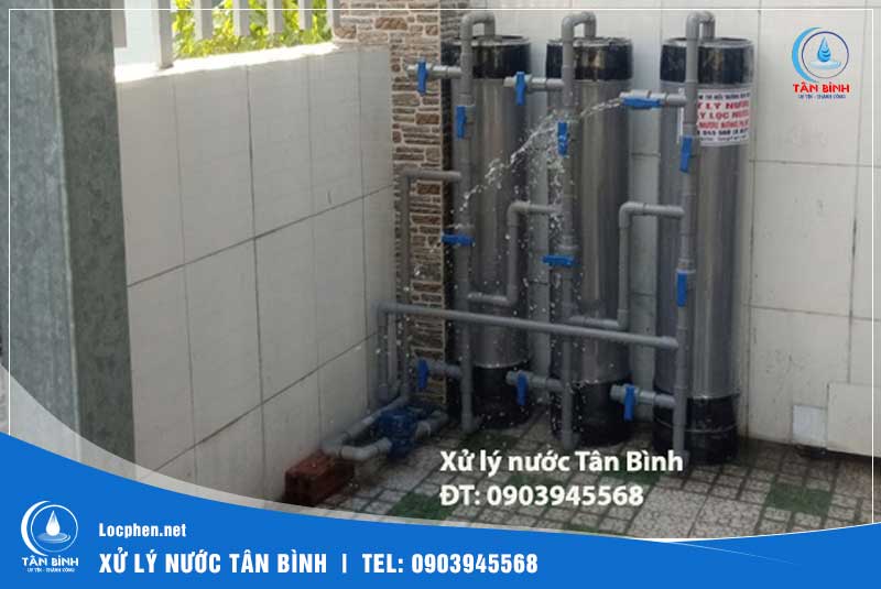 Thiết bị xử lý nước giếng khoan bằng nhựa PVC