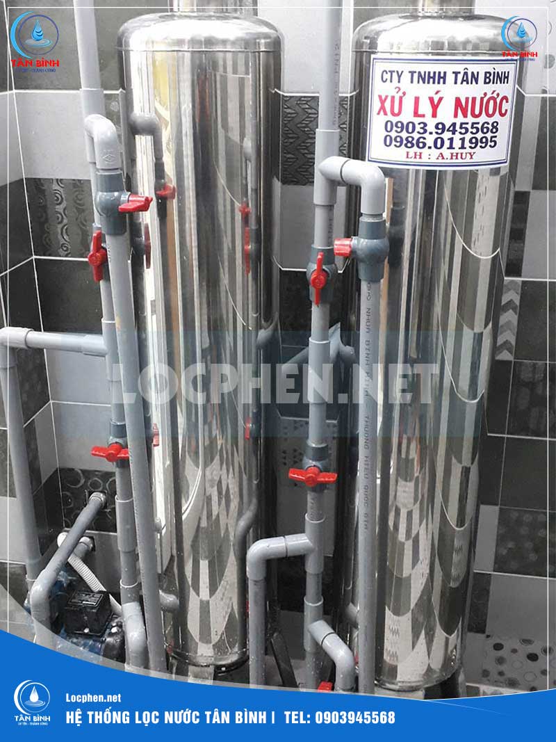 Trụ lọc nước phèn inox